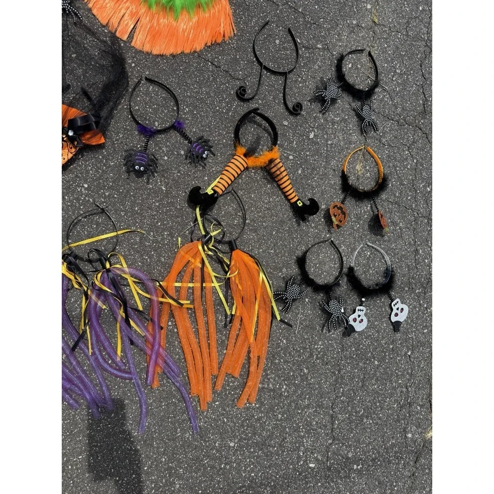 Halloween Headbands Accessory Lot 17 Witch Spider Bat Ghost Costume Hair Pieces